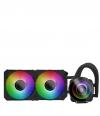 VENTOLA LIQUID SIBERUS PRO 240 ARGB BLK SK 1700/1200 1FAN 120MM PWM