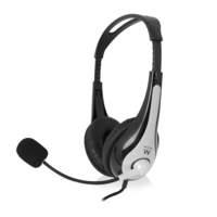 Ewent EW3565 cuffia/auricolare Archetto USB Type-A Nero, Wit