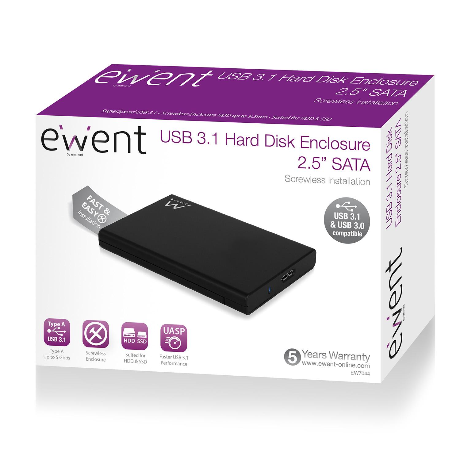 EWENT BOX PER HDD/SSD 25"...