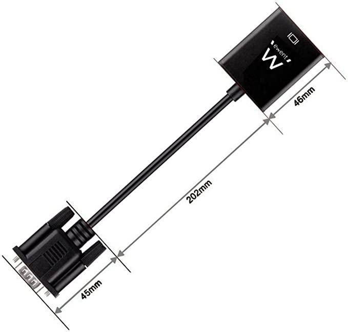 EWENT CAVO CONVERTITORE DA VGA AD HDMI CON AUDIO EW9866