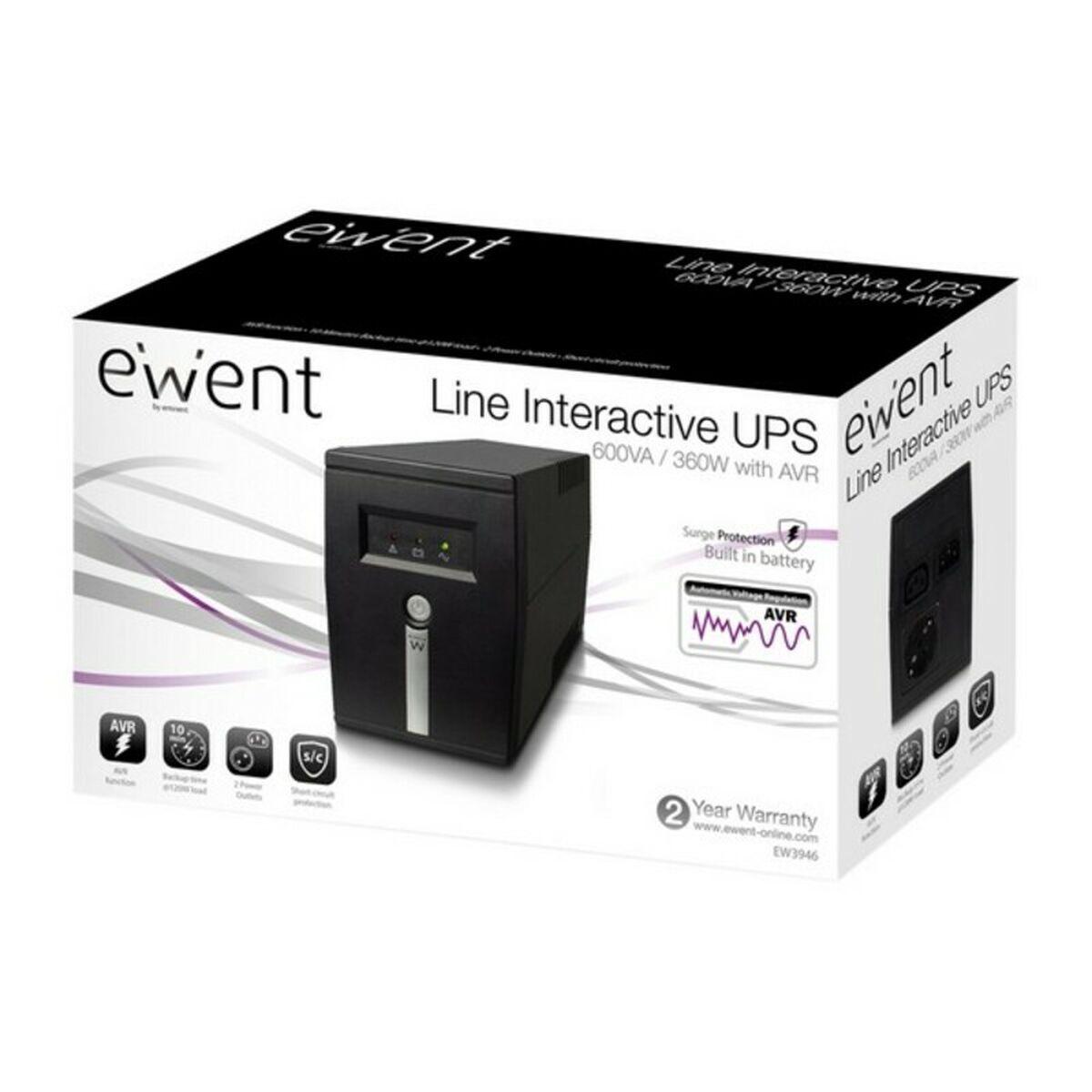 UPS EWENT EW3946 UPS 600VA Line Interactive