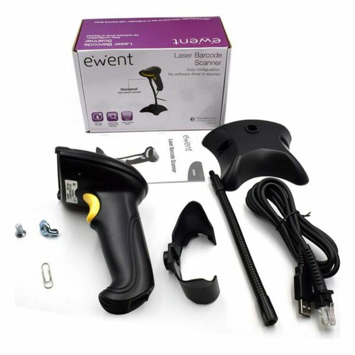 Lettore di codici a barre laser USB 1D Ewent EW3400