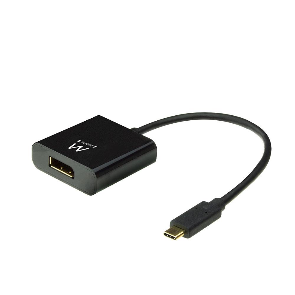 Ewent EW9825 cavo e adattatore video 015 m USB tipo-C DisplayPort Nero
