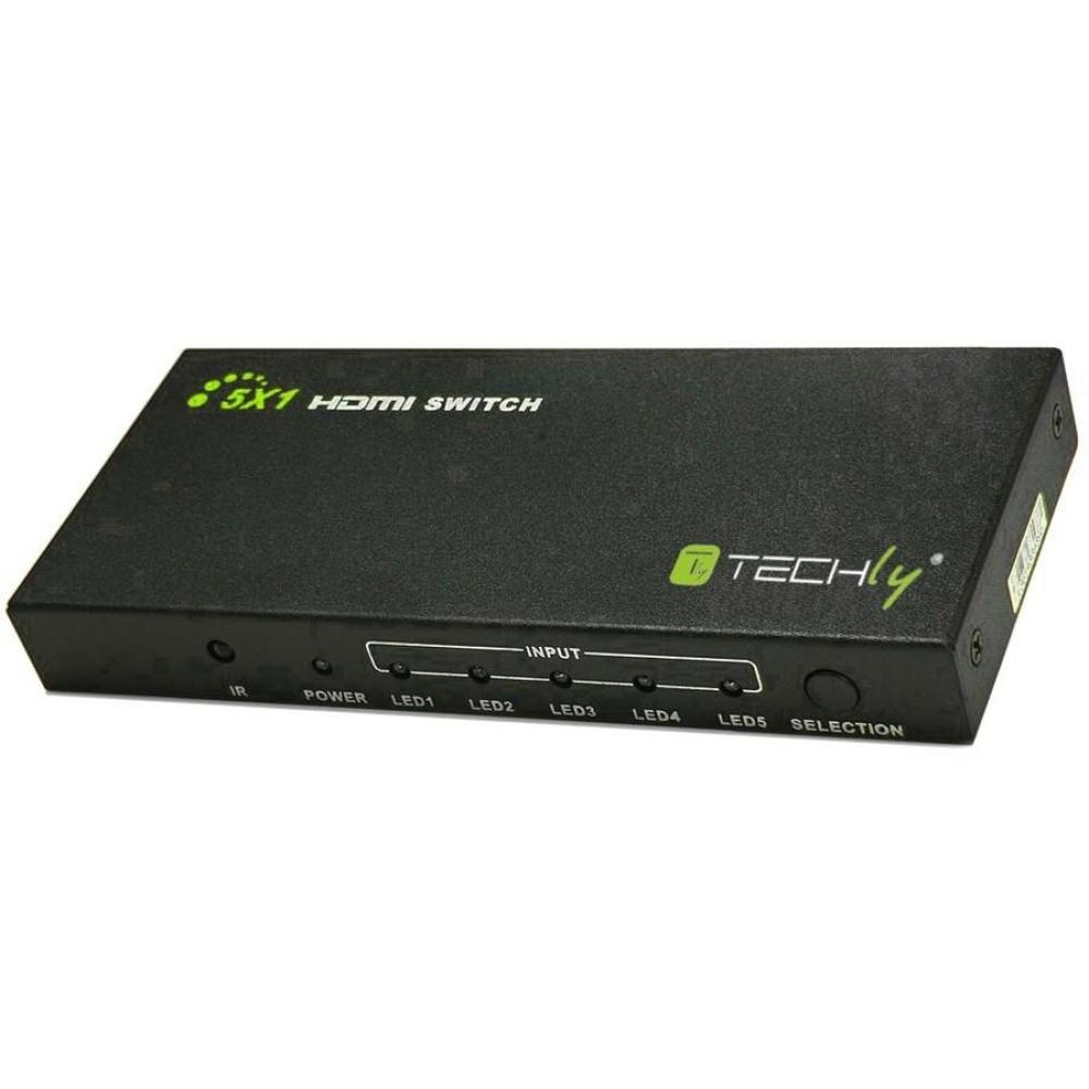 Techly Switch HDMI 5 IN 1...