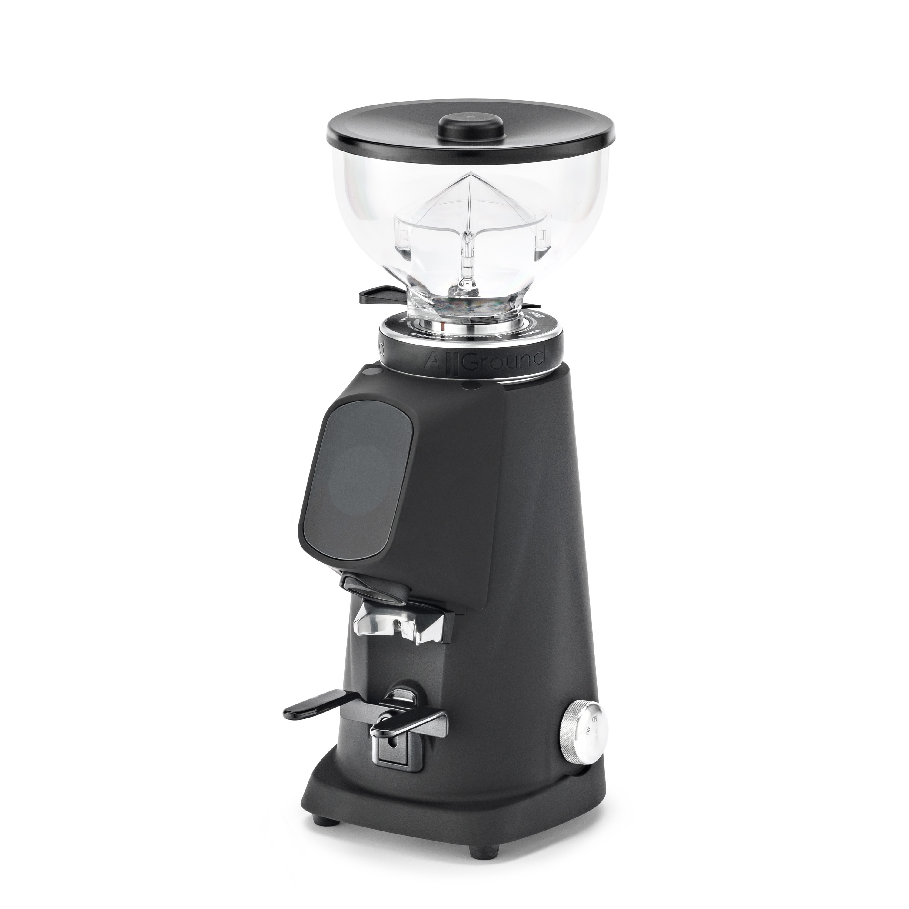 MacinacaffÃƒÂ¨ Fiorenzato AllGround Vanta nero, macinacaffÃƒÂ¨ Dark-T titanio