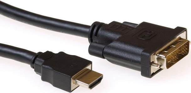 Ewent 2 metri cavo convertitore da HDMI a DVI-D 1x HDMI A maschio 1x DVI-D single link maschio 181. Lunghezza 2 m Cabina conver