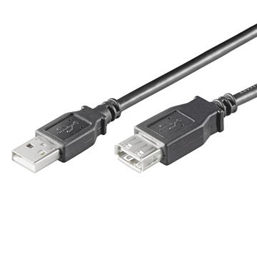 EWENT CAVO PROLUNGA USB 2.0 A/A M/F 18 MT NERO EW-UAA-018-P EC1012