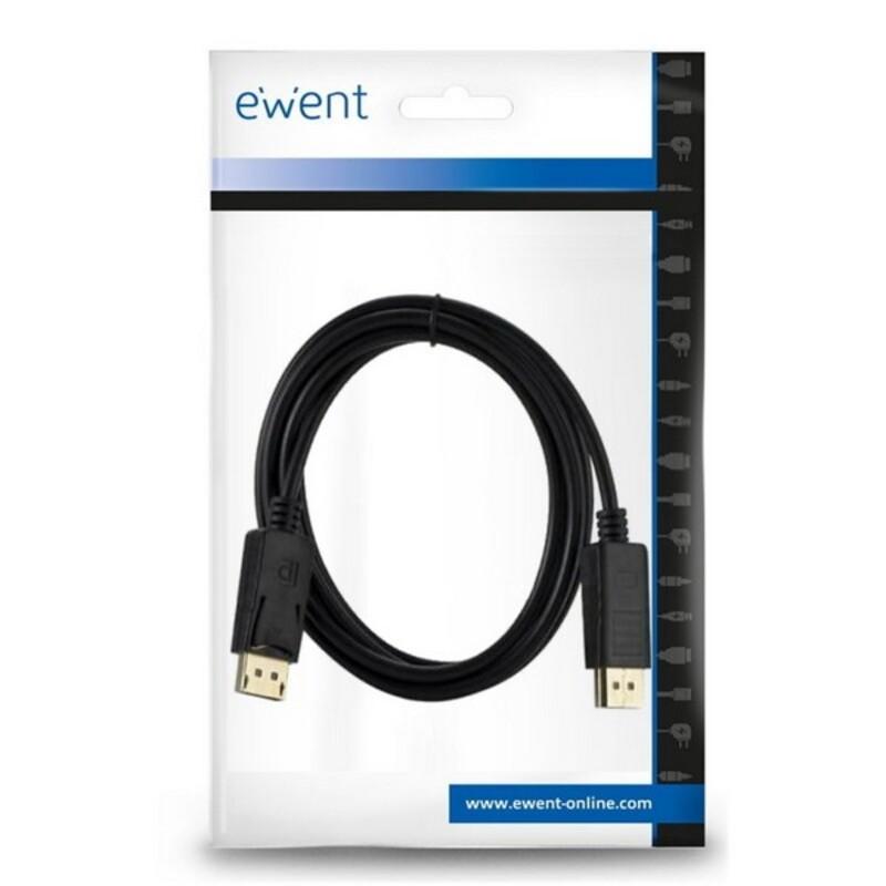 Cavo Displayport Ewent 4k @ 60hZ, A/A AWG28, 2mt