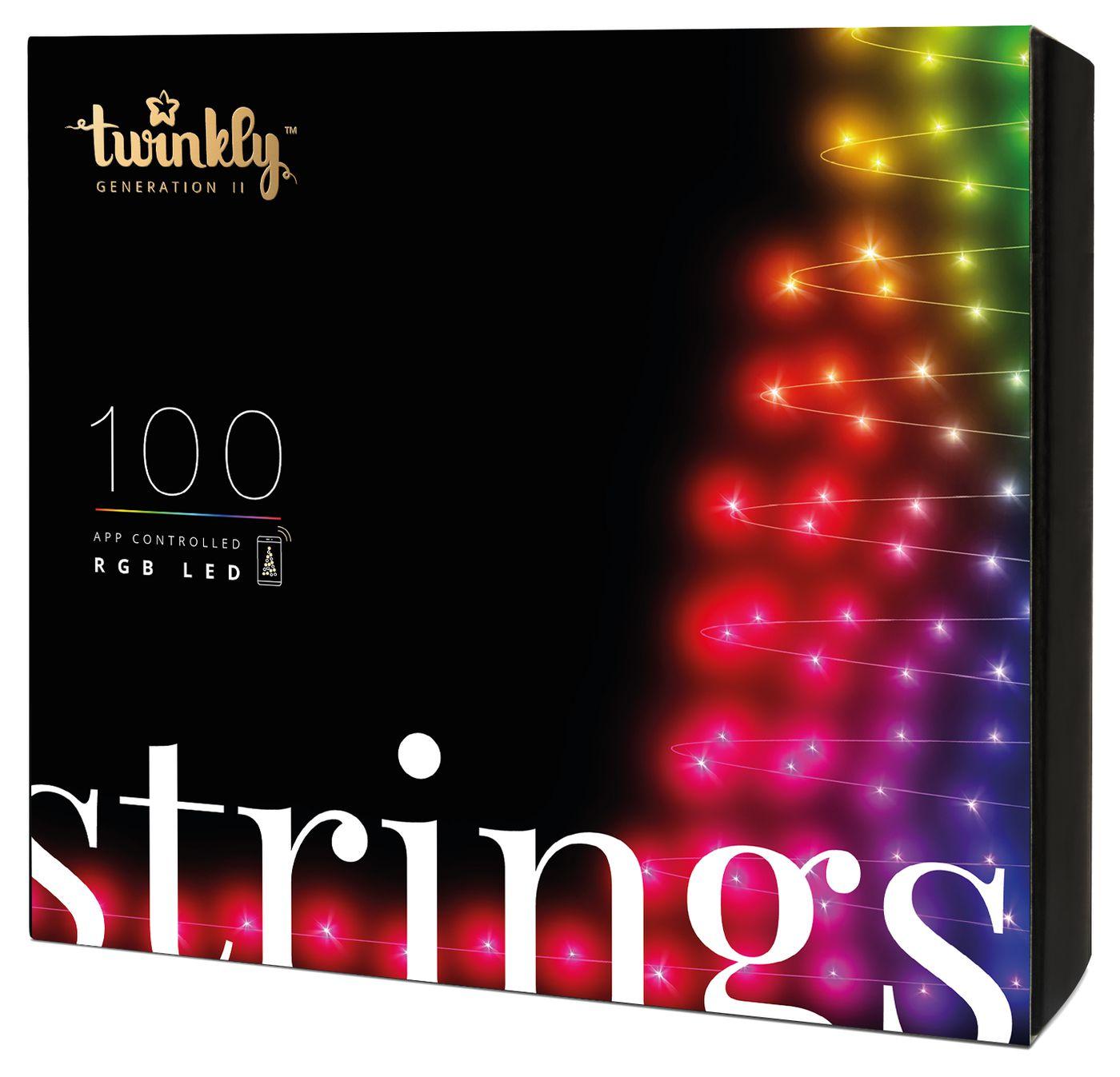 Stringhe natalizie da 100 LED RGB