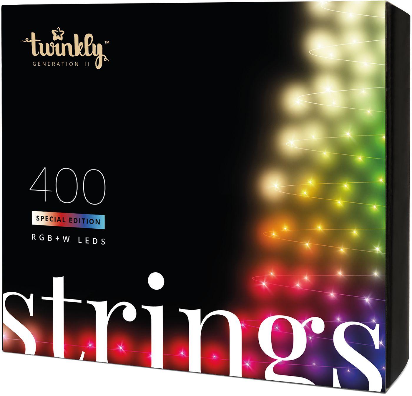 Twinkly Stringhe di lucine intelligenti con 400 LED RGBW da 5 mm 32 m WiFi