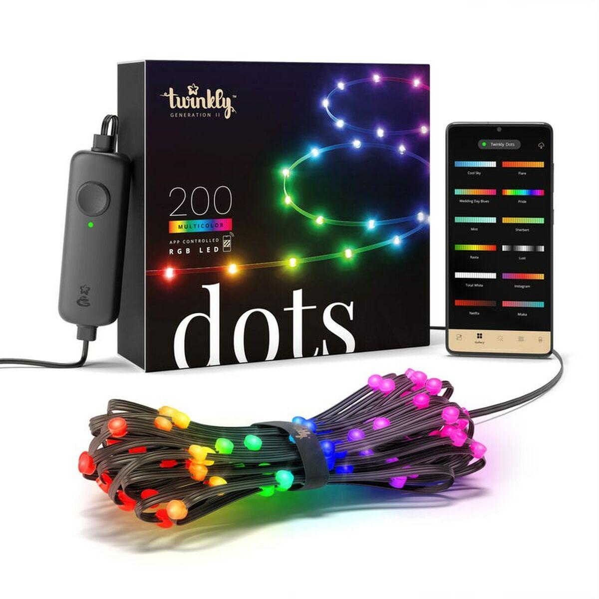 200L RGB DOTS LIGHT 10 M LONG BLK