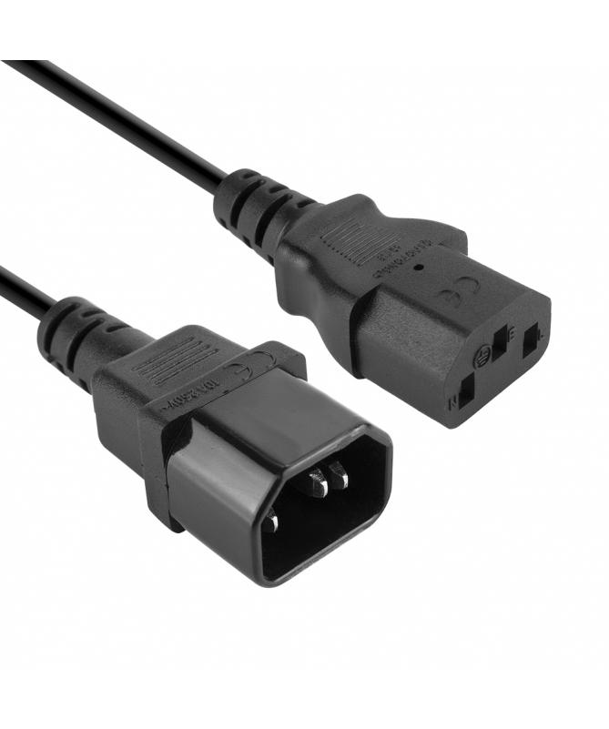 VULTECH CAVO PROLUNGA ALIMENTAZIONE IEC13 FEMMINA TO IEC14 MASCHIO