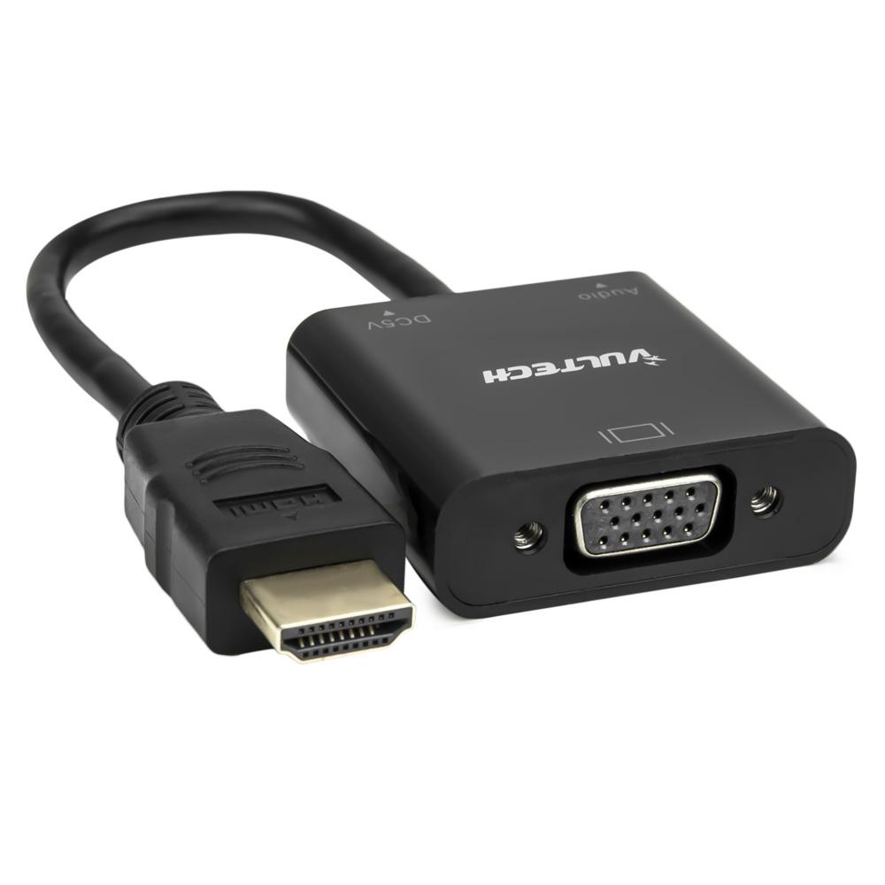 VULTECH ADATTATORE CONVERTITORE HDMI to VGA AUDIO
