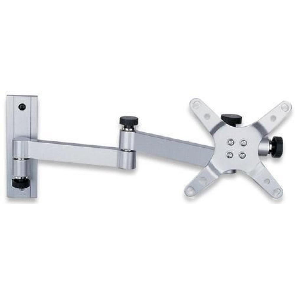 Techly Supporto a muro per TV LED LCD 13-30'' inclinabile 3 snodi silver (ICA-LCD 104)