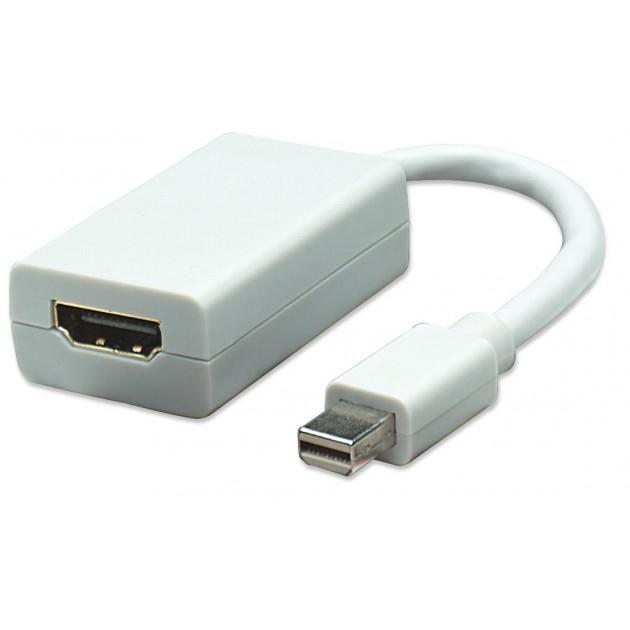 Techly Adattatore Mini DisplayPort Thunderbolt 1.1 / HDMI 15cm Bianco IADAP MDP-HDMIF (Mini Displayport - Thunderbolt To Hdmi I