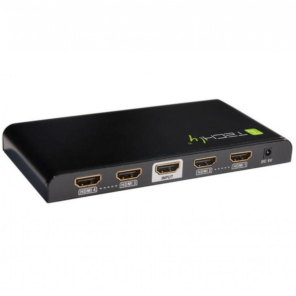 Techly Splitter HDMI 4K UHD 3D 4 vie (IDATA HDMI-4K4)
