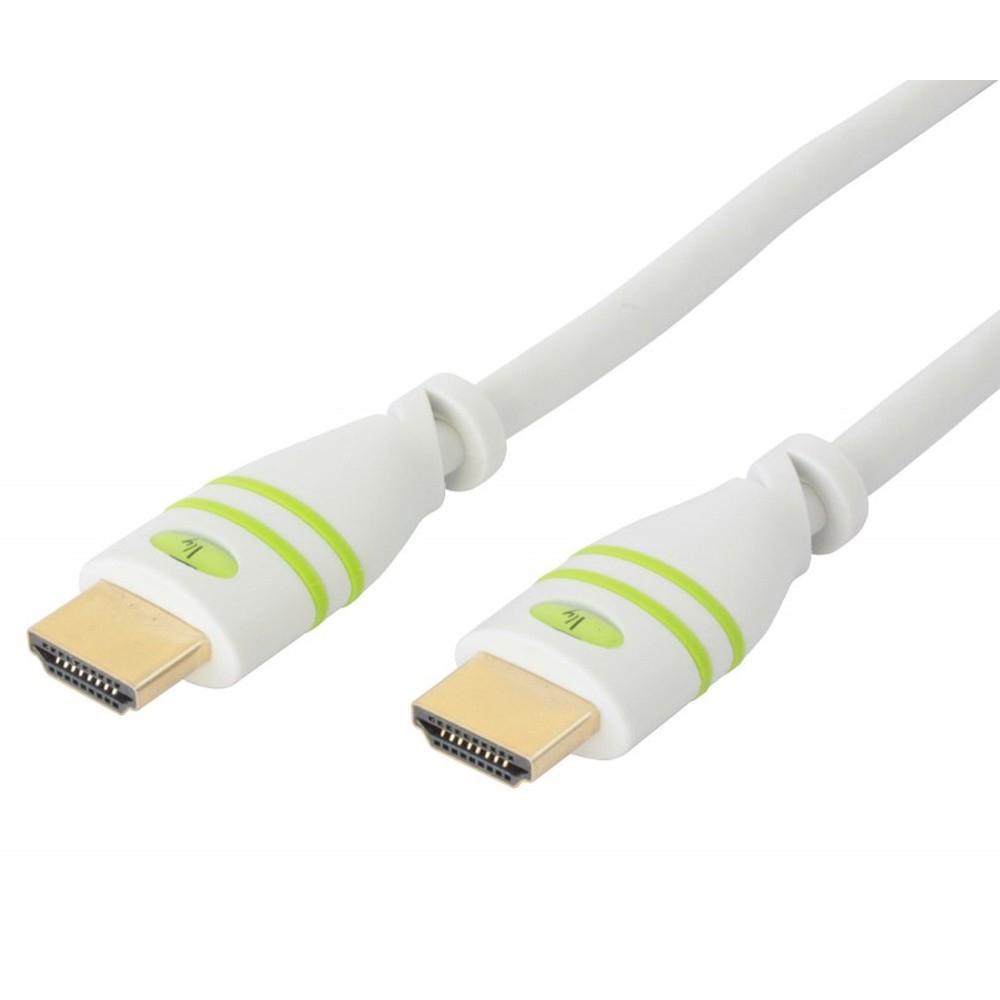 Techly Cavo HDMI High Speed con Ethernet A/A M/M 10 m Bianco (ICOC HDMI-4-100WH)