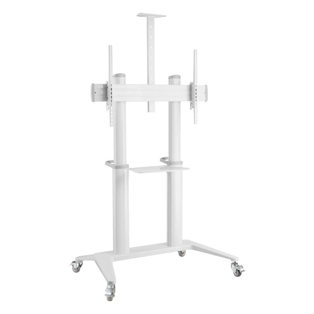 Techly ICA-TR49W carrello e supporto multimediale Bianco Pannello piatto Carrello multimediale