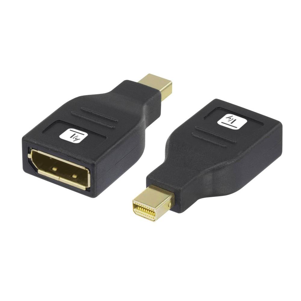 Techly IADAP DP-MDP2 adattatore per inversione del genere dei cavi DisplayPort Mini DisplayPort Nero