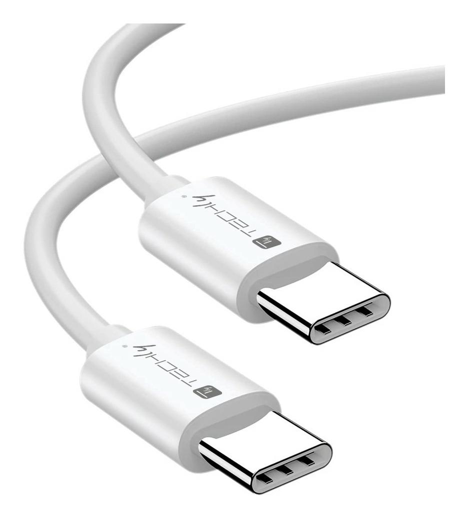 Techly ICOC-MU4-40G240W1 cavo USB 1 m USB4 Gen 3x2 USB C Bianco