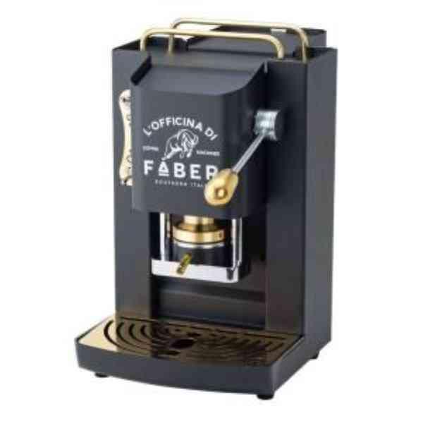 MACCHINA PER CIALDE FABER PRO DELUX NERO PRESSACIALDE OTTONE ESE44