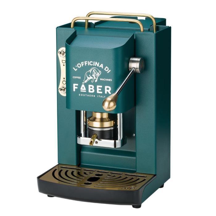 MACCHINA PER CIALDE FABER PRO DELUX VERDE PRESSACIALDE OTTONE ESE44