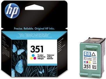 HP 351 - 3,5 ml - colore (ciano, magenta, giallo) - originale - mecenate inchiostro - per officejet J6415, Photosmart C4382, C4