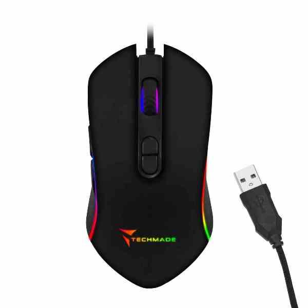 MOUSE GAMING TM-PG-64 USB RED LIGHT