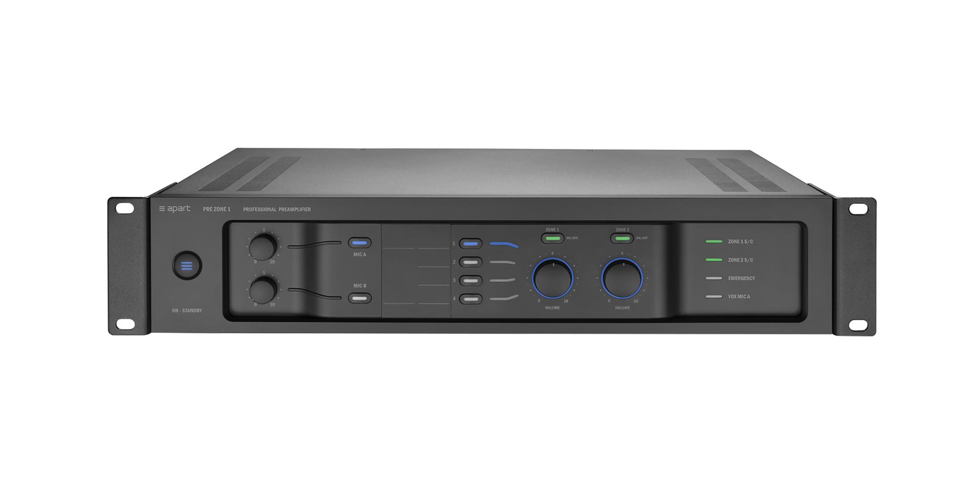 Biamp Commercial Audio PREZONE1 20 - 25000 Hz Nero
