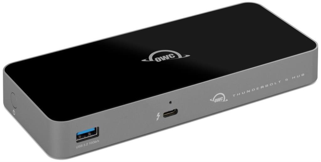 Hub OWC Thunderbolt 5: TB5 contro USB 3.2 Gen2 Type-A + 3x TB5 80Gbps - Compatibile con Mac/PC