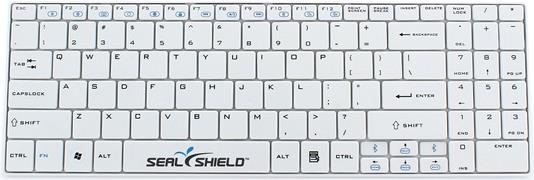 Seal Shield Clean Wipe Impermeabile - tastiera - retroilluminata - USB - tedesco - bianco
