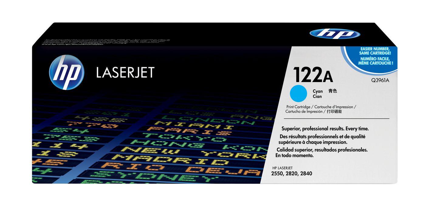 HP 122A Cyan Original LaserJet Toner Cartridge cartuccia toner 1 pz Originale Ciano