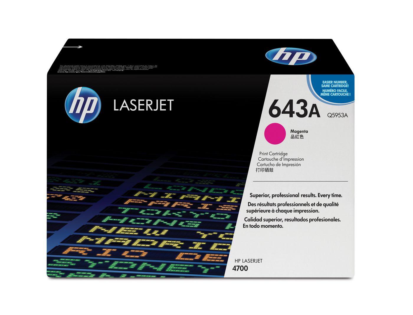 Toner HP 643A Originale Magenta 1 pezzo(i) [Q5953A]