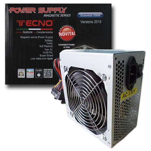 TECNO ALIMENTATORE ATX 550W...