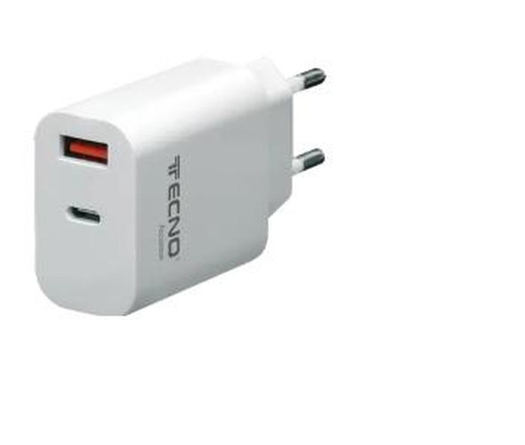 TECNO CARICATORE UNIVERSALE USBTYPE-C 20W 5V/12V QC3.0PD TC-883