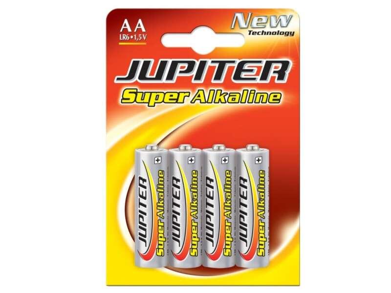Jupiter Confezione da 4 Batterie Alcaline LR6 - Alta Tecnologia - AffidabilitÃƒÂ  - Alte Prestazioni - Massime Prestazioni