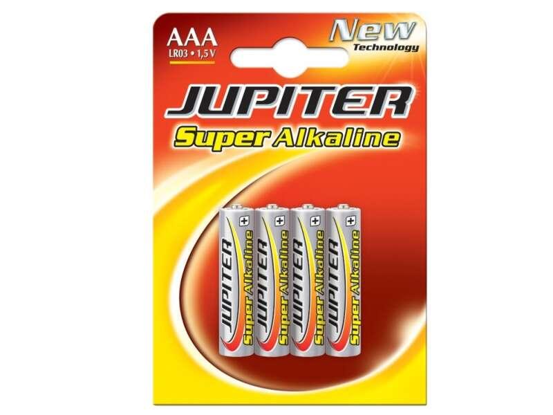 Jupiter Confezione da 4 Batterie Alcaline LR03 - Alta Tecnologia - AffidabilitÃƒÂ  - Alte Prestazioni - Massime Prestazioni