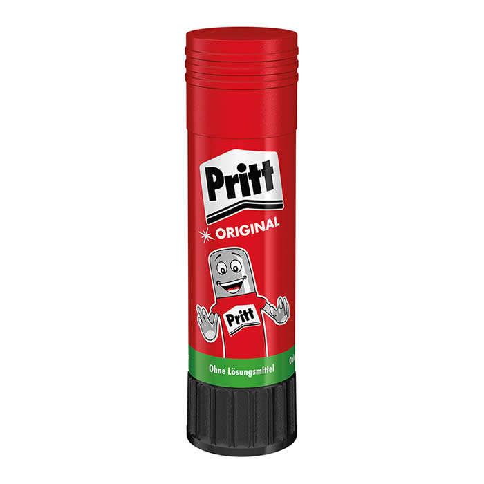 Barra di colla media Pritt 22GRS - NESSUN SOLVENT - INGREDIENTI NATURALI 97% - lavabile a 20C - Assicurazione per baby