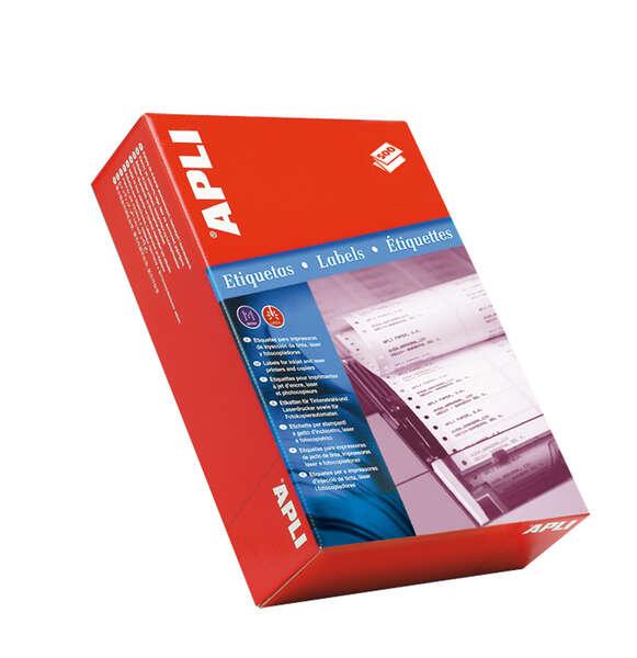 Scatola Appli di 3.000 etichette in continue 101,6 x 48,7 mm - 500 volte, 6 volte etichette - canzoni romos - colore bianco