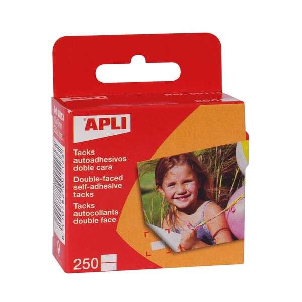 Pacchetto Appli di 250 punti di vendita 12 x 16 mm - adesivo a doppia faccia