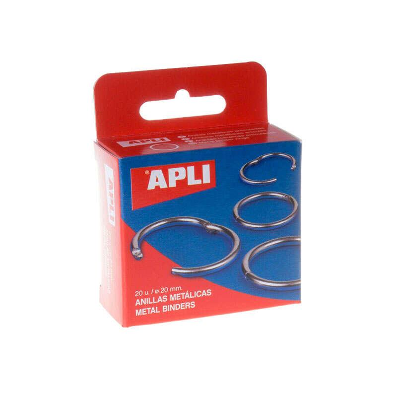 Pacchetto Appli da 20 anelli in metallo articolato 20 mm