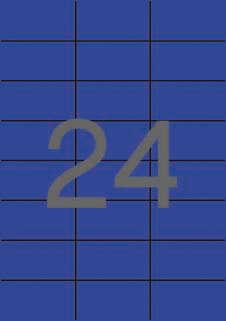 Applicatore permanente etichetta blu 700 x 370 mm 20 nebbie
