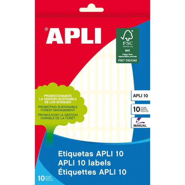 Applicazioni cartellini 10 bianco 50 x 350 mm 10 fogli