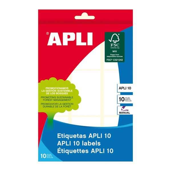 Etichetta Bianca Appli 34 x 53 mm - Ideale per scrivere i tuoi - 10 fogli