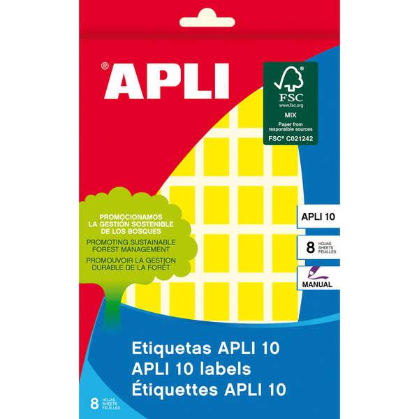 Etichette Appli 10 giallo 12 x 18mm 8 fogli