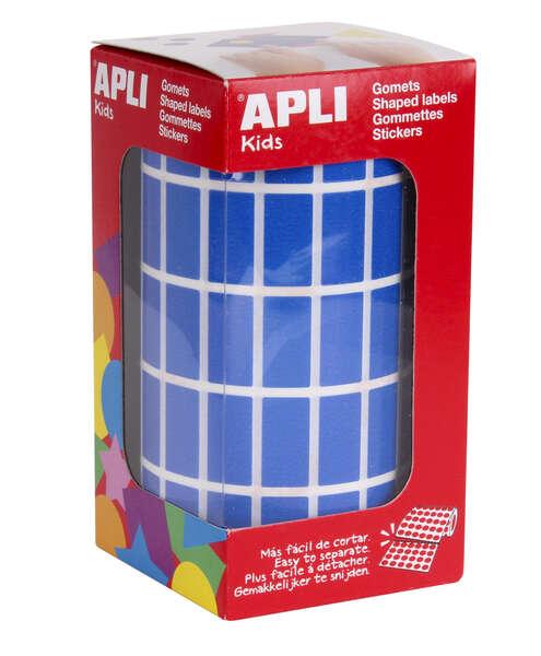 Se applichi il rettangolo blu - 20x10mm - 59 fogli preroqueti - 3540 unità per rotolo - ideale per l'attivit dei bambini - se