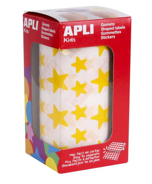 APPLI GOMET GIALLO - 12.5 mm e 19.5 mm - adesivo permanente - 2360 elastici per rullo - ideale per lo sviluppo delle abilit de