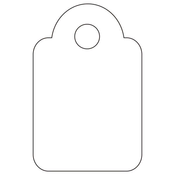 Etichette di sospensione bianche applicate 13 x 20mm 200 U.