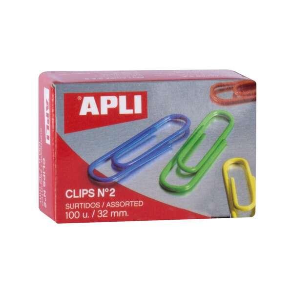100 applicazioni clip nÃ‚Âº2 32 mm - colori assortiti