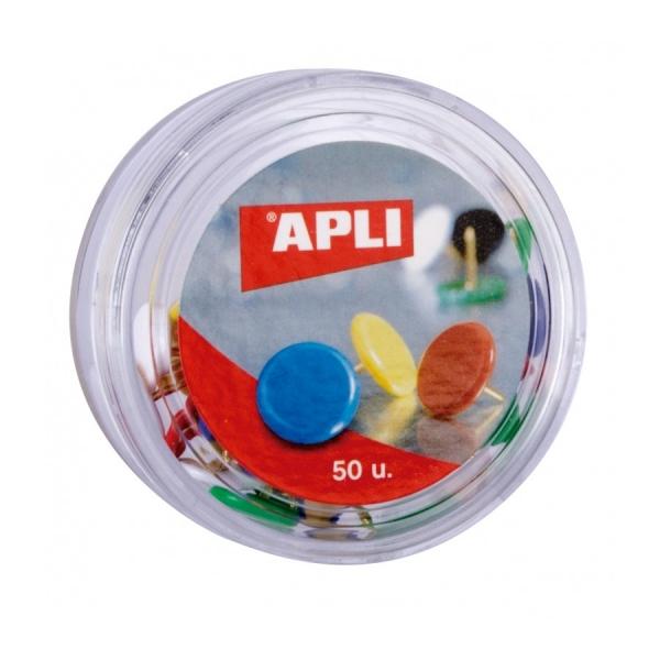 Box APPI di 50 neri intagliati con testa di plastica - testa arrotondata - punti condivisi - Colori di alimentazione